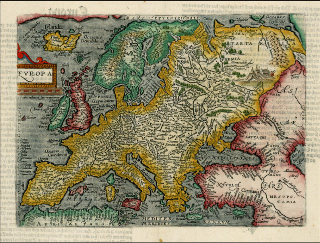 Карта мира 14 века