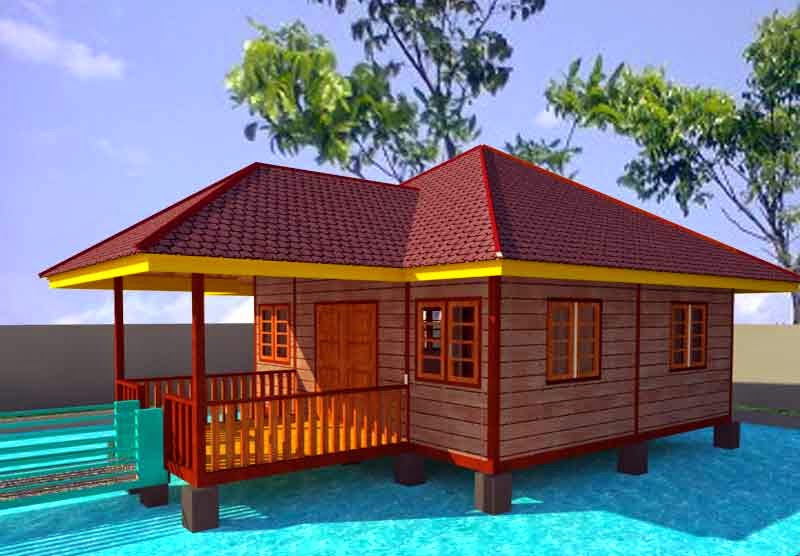 Contoh Desain Rumah Panggung Kayu Minimalis