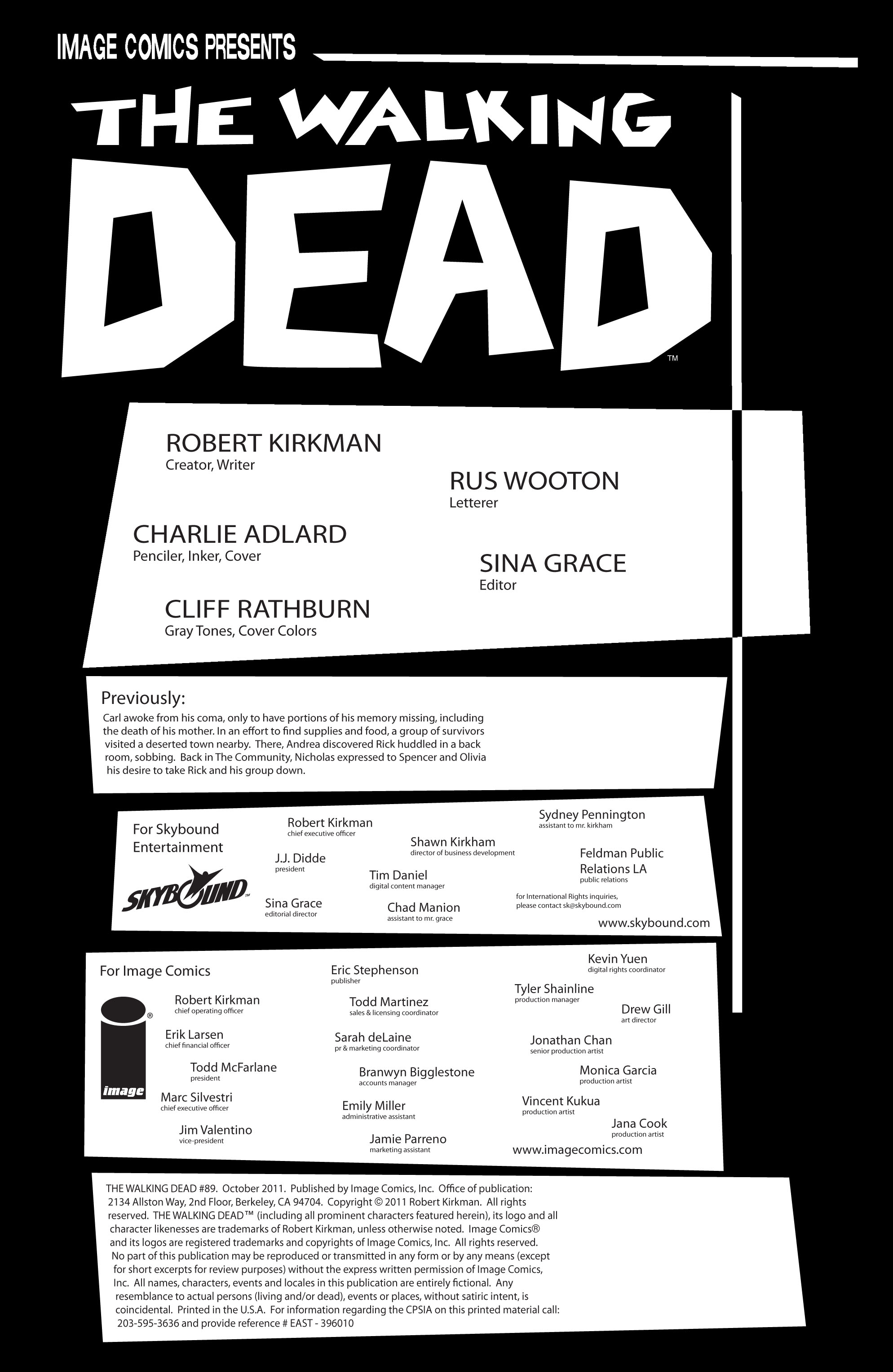 Read online The Walking Dead comic -  Issue #89 - 2