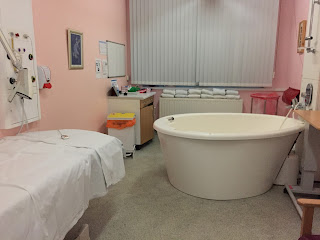 Birthing room in a midwife led unit