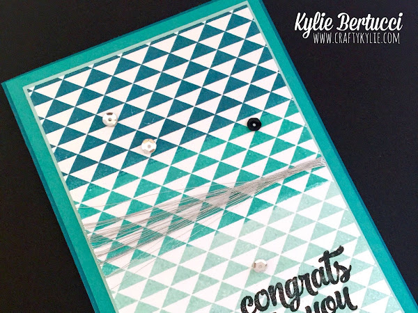 Dotty Angles Ombré effect with Tin of Cards Stamp set