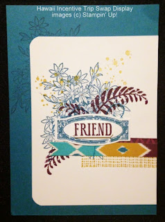 Stampin' Up! Aweseomely Artistic Swap from Hawaii Incentive Trip Display Board #stampinup