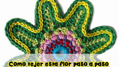 Cómo tejer flor crochet paso a paso
