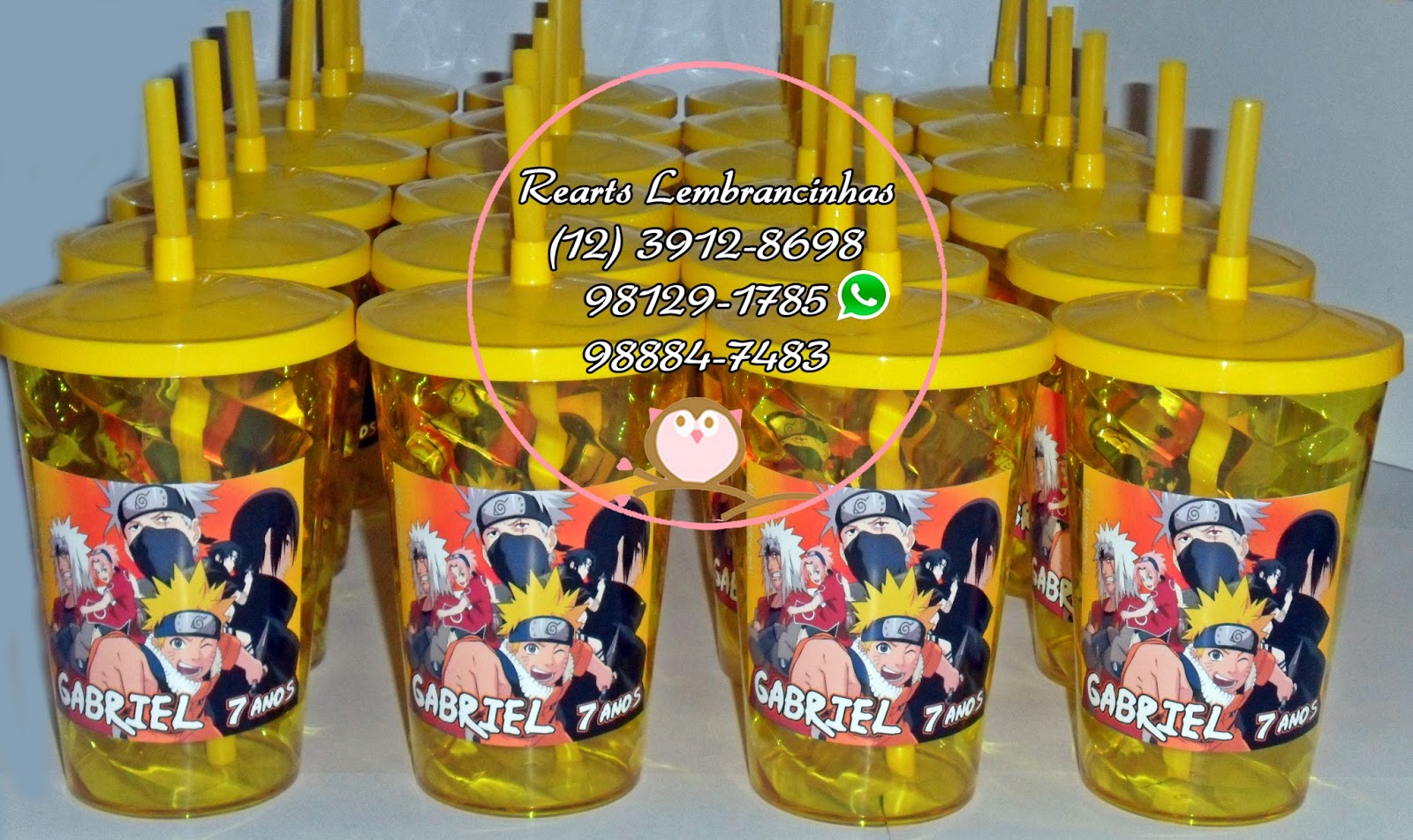 Reart's Lembrancinhas Personalizadas: Naruto! Gabriel 8 anos