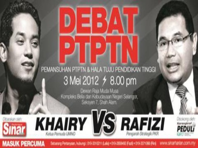 DEBAT PTPTN,Khairy vs Rafizi-yastroonline