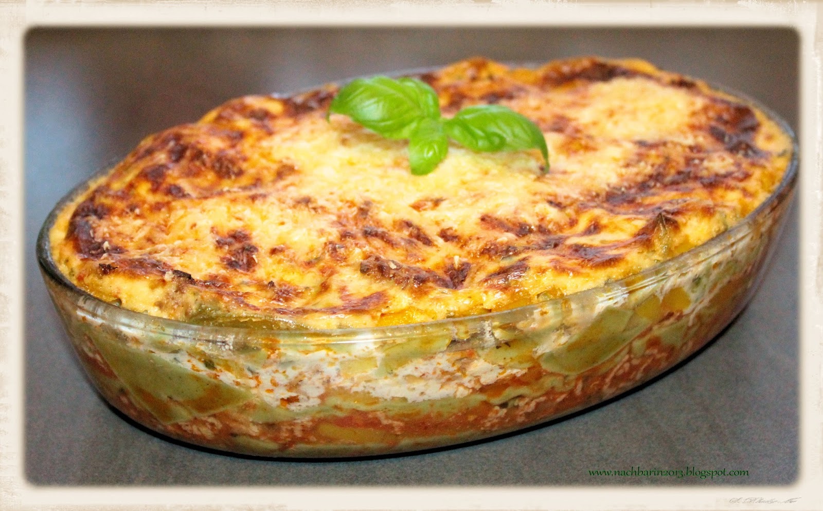 Die lästige Nachbarin: Rezept: bunte Kürbislasagne