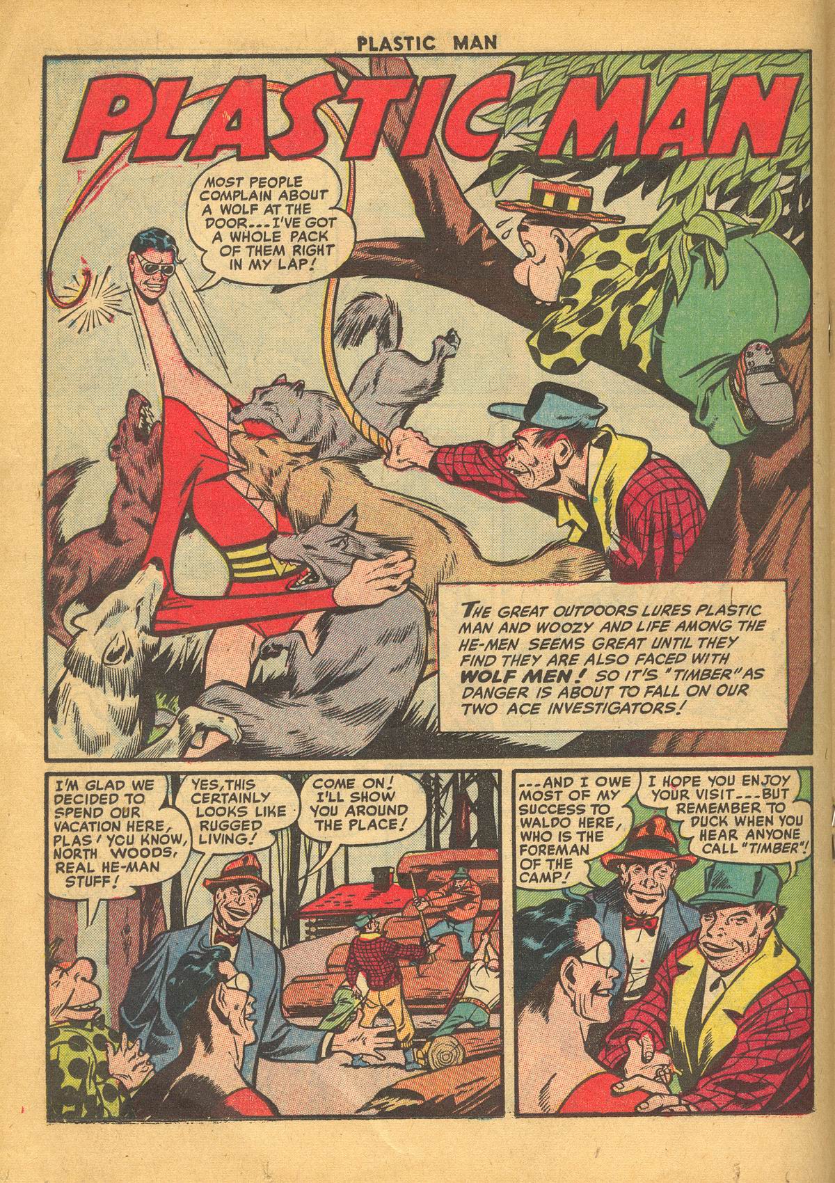 Read online Plastic Man (1943) comic -  Issue #34 - 18