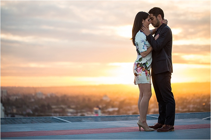 Downtown Los Angeles & Skyline Engagement Session