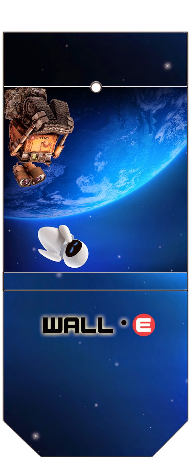 Mini Kit de Wall-E para Imprimir Gratis. Para piruletas o lollipops. Se verán así: