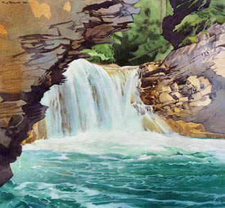 29 Pemandangan Air Terjun Menggunakan Pelbagai Jenis Garisan