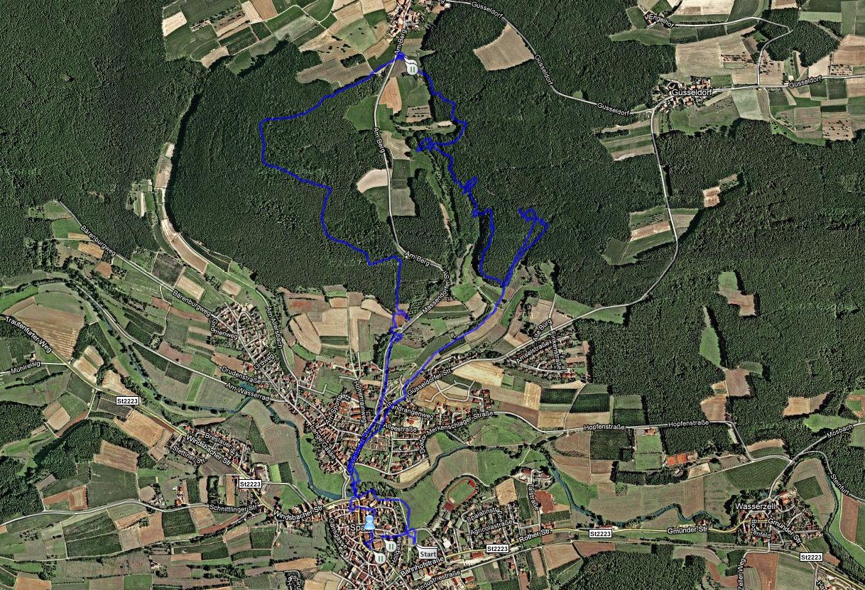 Wandern durch Franken: Fotos - Spalt - Müllers Loch - Massendorfer