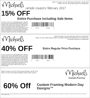 Michaels coupons february