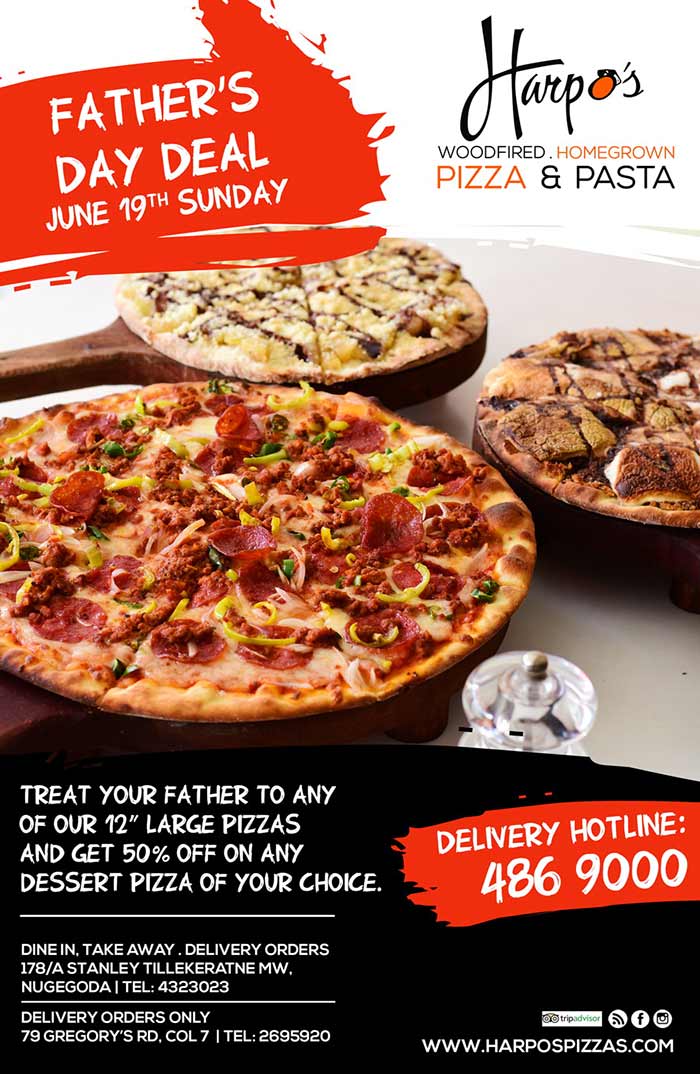 Celebrate Father’s Day with a Pizza Deal! Call 4869000