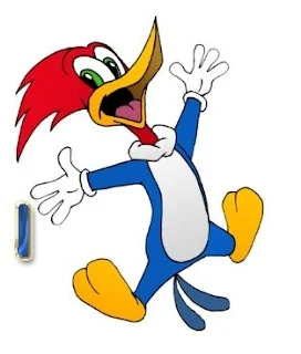 Abecedario del Pájaro Loco. Woody Woodpecker with Alphabet.