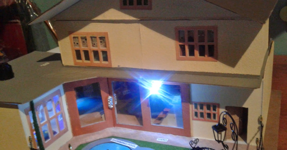 Proyectos, ocios y más: Como Hacer una Maqueta de Casa con jardin y alberca