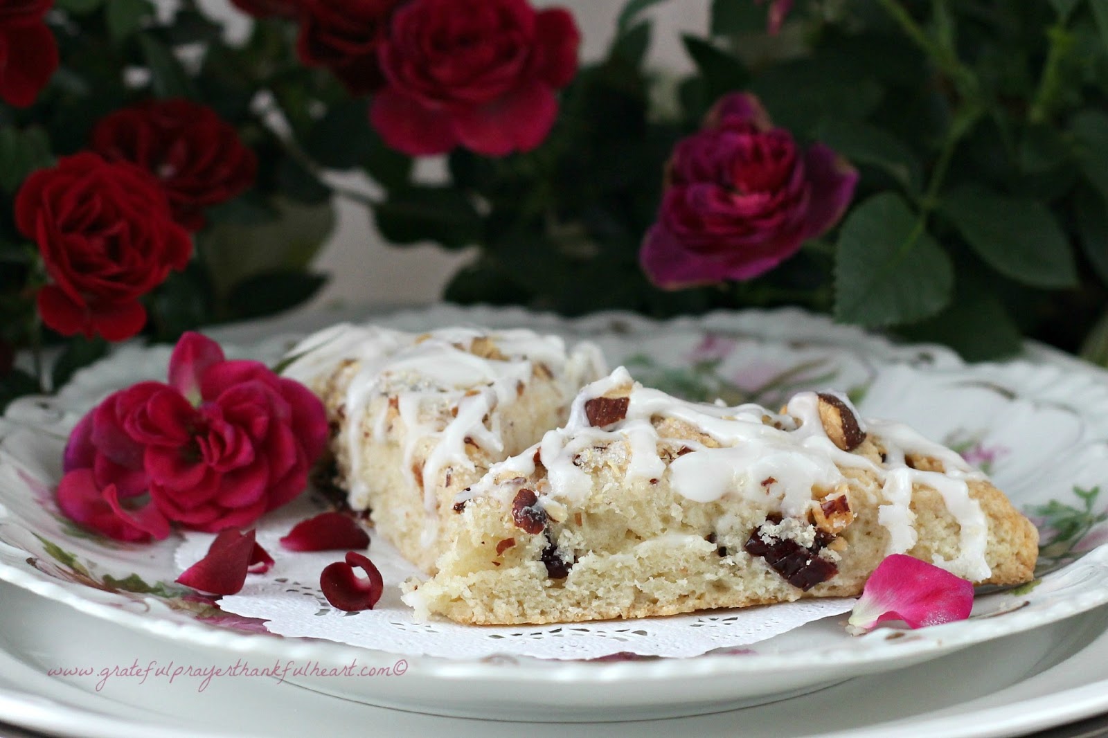 Sour Cream Cherry Scones Grateful Prayer Thankful Heart
