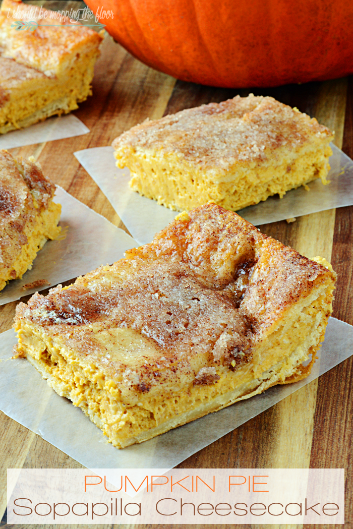 Pumpkin Pie Sopapilla Cheesecake | Delicious fall dessert that starts from crescent rolls!