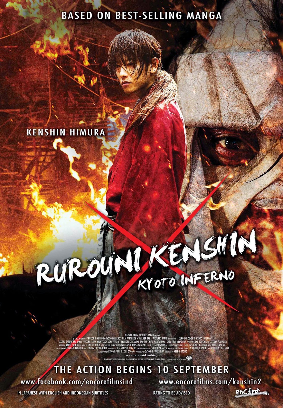 Xem Phim Lãng khách Kenshin: Đại hỏa Kyoto - Rurouni Kenshin: Kyoto Inferno HD Vietsub mien phi - Poster Full HD