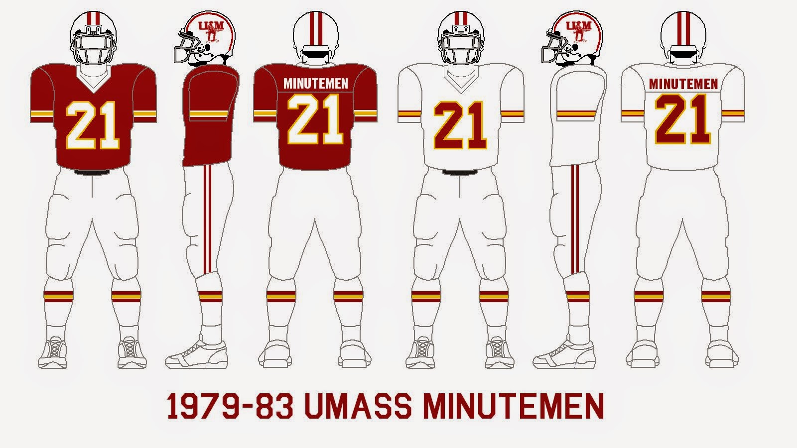 Gridiron Garb UMass Minutemen (197884)