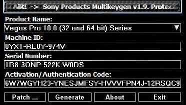 download sony vegas pro 10 keygen patch 32 64 bit