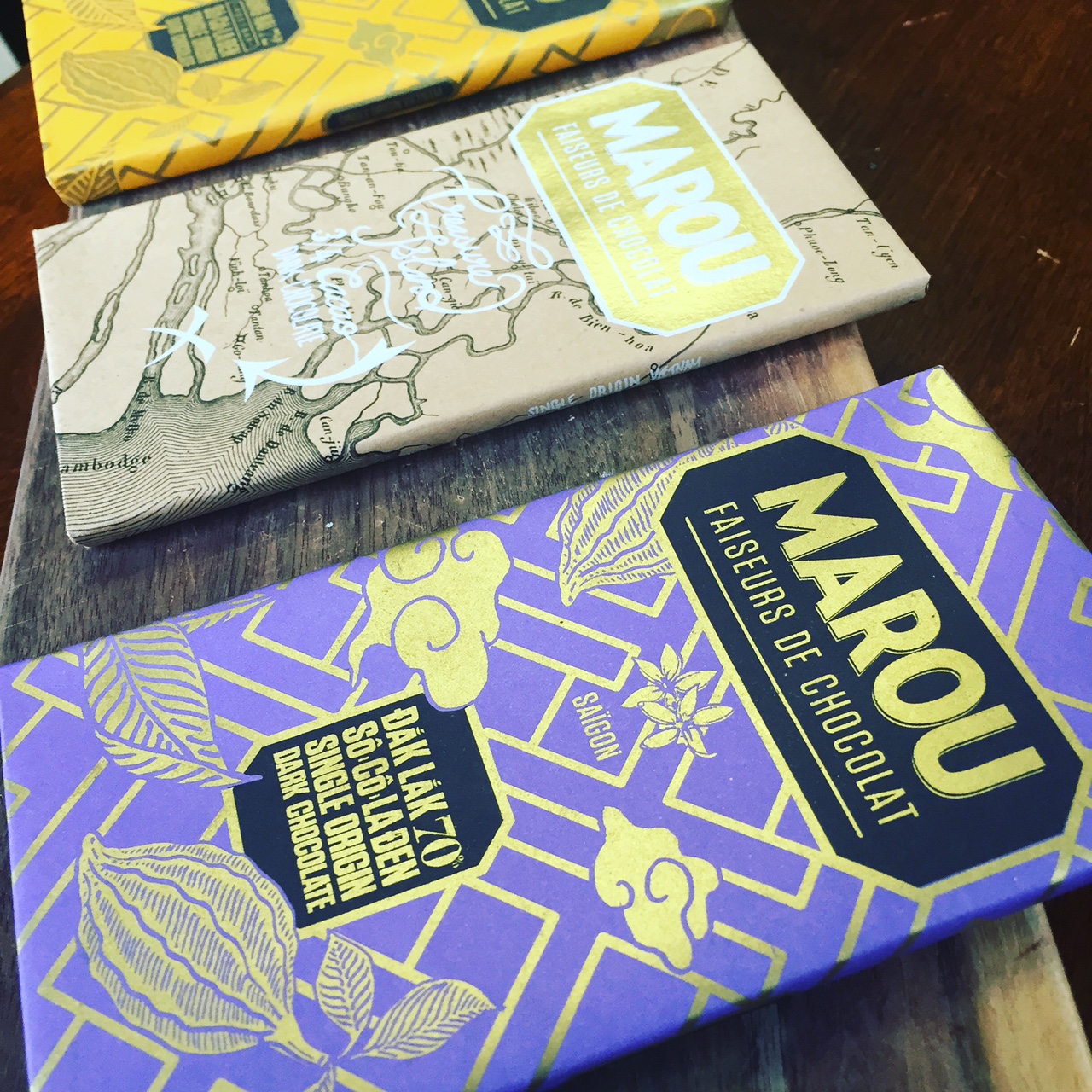 Marou from Vietnam Chocolate package - taste the origin