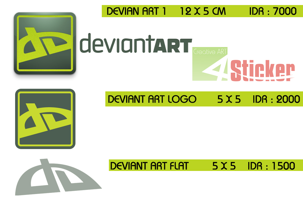 4 Sticker DC Design Cut Sticker Deviant ART 4 Sticker DC Design Cut Sticker Deviant ART