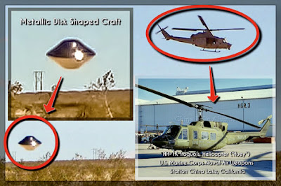 UFO Helicopter Shadows Supuestas fotos de OVNIs sobre China Lake analizadas