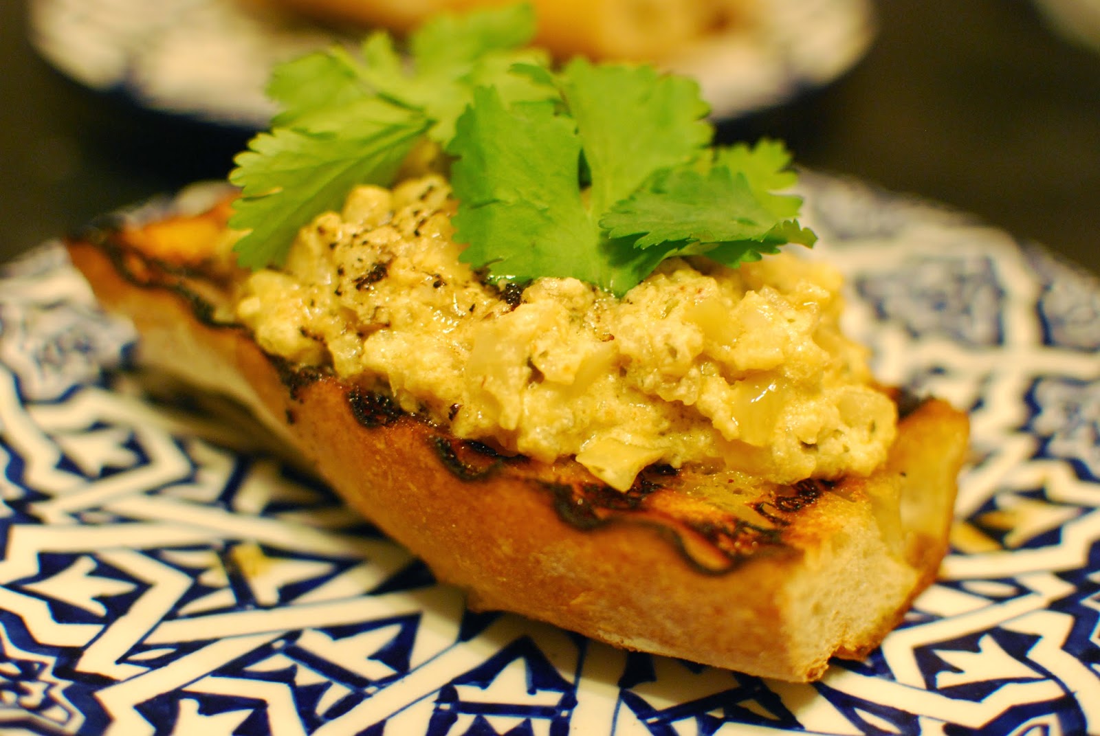 Essex Eating Slow cooked cauliflower in yoghurt