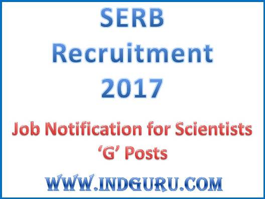 SERB Recruitment 2017 SERB Recruitment