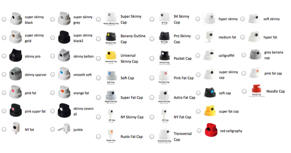 кэпы для баллонов артон. набор кепов montana caps set. кэпы для граффити. кэпы для граффити. ширина кэпов для баллончиков.