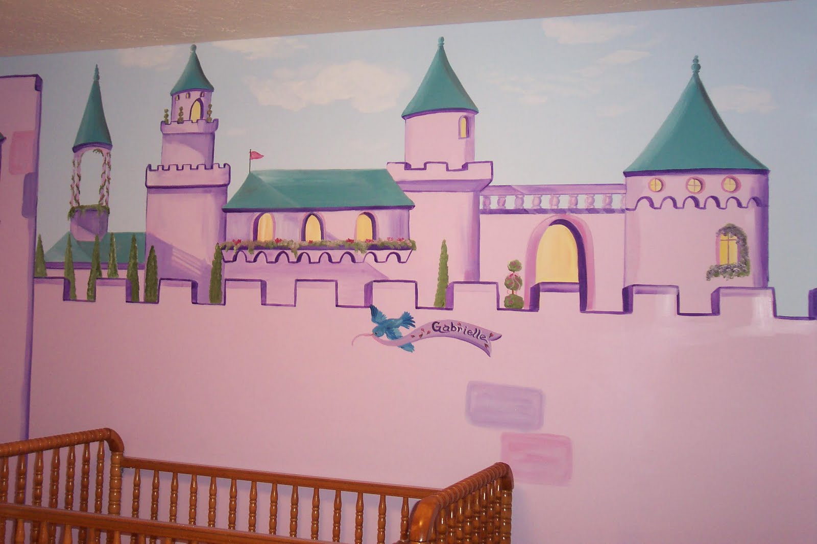 DDDesigns Murals Girl's BedroomCastle