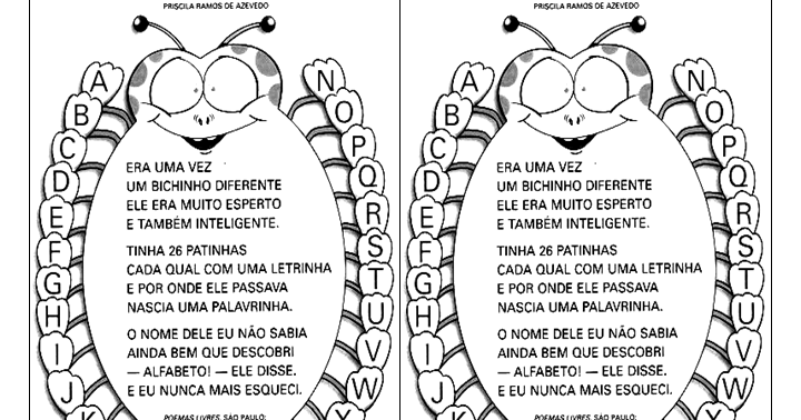 ALFABETO - UM BICHINHO DIFERENTE | Professora Priscila Piassi