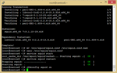 Cara Install squid Port 80, 8000, 8080 di VPS Centos 6 Limit (Lock) IP SSH Premium Dengan Mudah di Putty