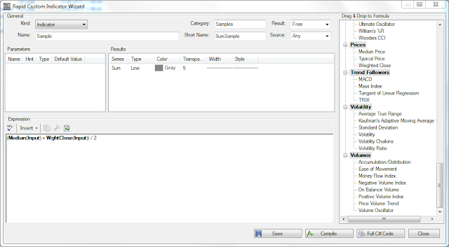 Как в Aeon Trader добавить собственный индикатор