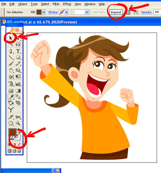 Simple Vector Character Tutorial ~ KeMotakuGraphics