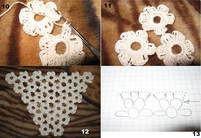 Tejer bragas de crochet con círculos-florales