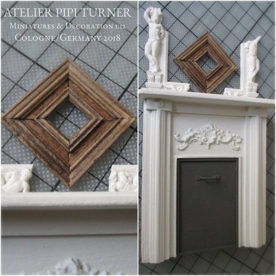 Kaminmantel entwickelt sich und ein Rahmen