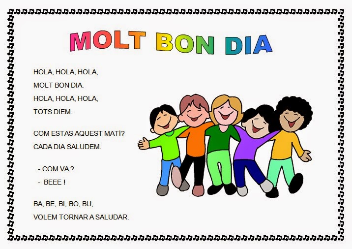 CANTORES INFANTILES HOLA, HOLA, HOLA, MOLT BON DIA CANTORES INFANTILES HOLA, HOLA, HOLA, MOLT BON DIA