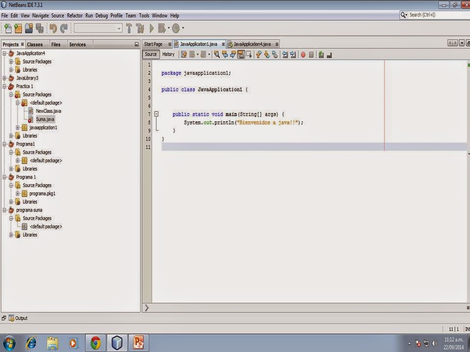 Puroguramo o Programar: Mi primer programa en java