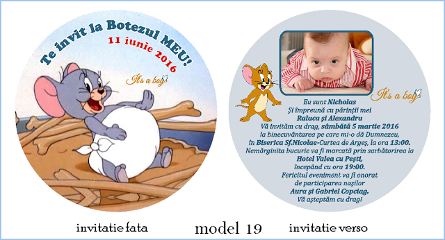 invitatii botez rotunde