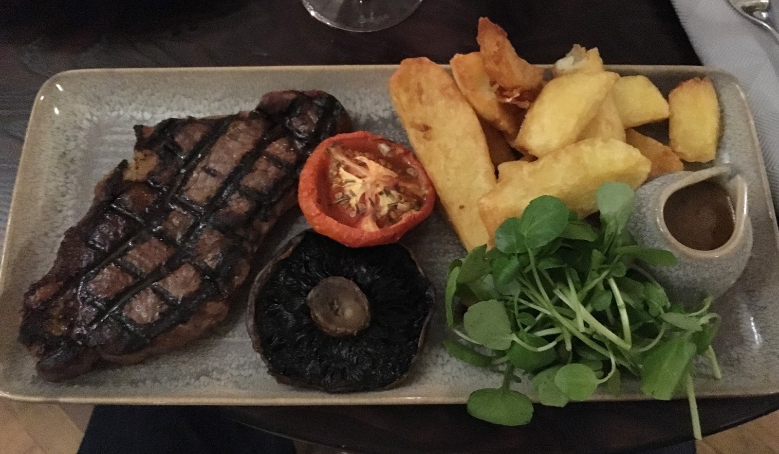 What Lizzy Loves Prime restaurant, Stirk House, Gisburn, steak main course