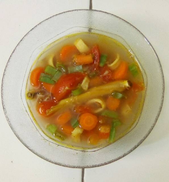 Makanan cumi basah wortel kuah segar (cookpad.com)