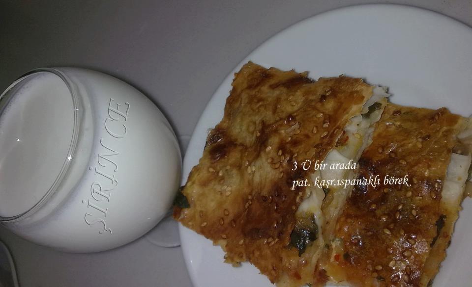 ŞİRİNCE Patatesli Kaşarlı Ispanaklı Börek