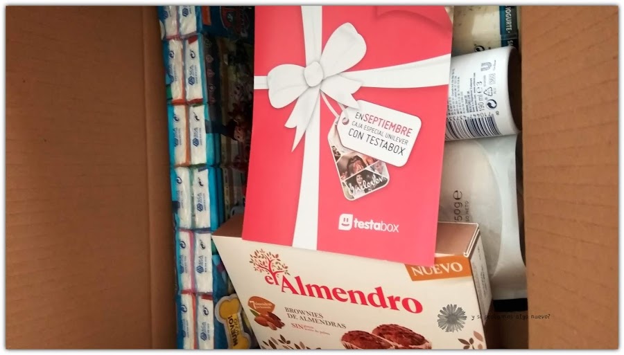Unboxing Testabox Septiembre especial Unilever