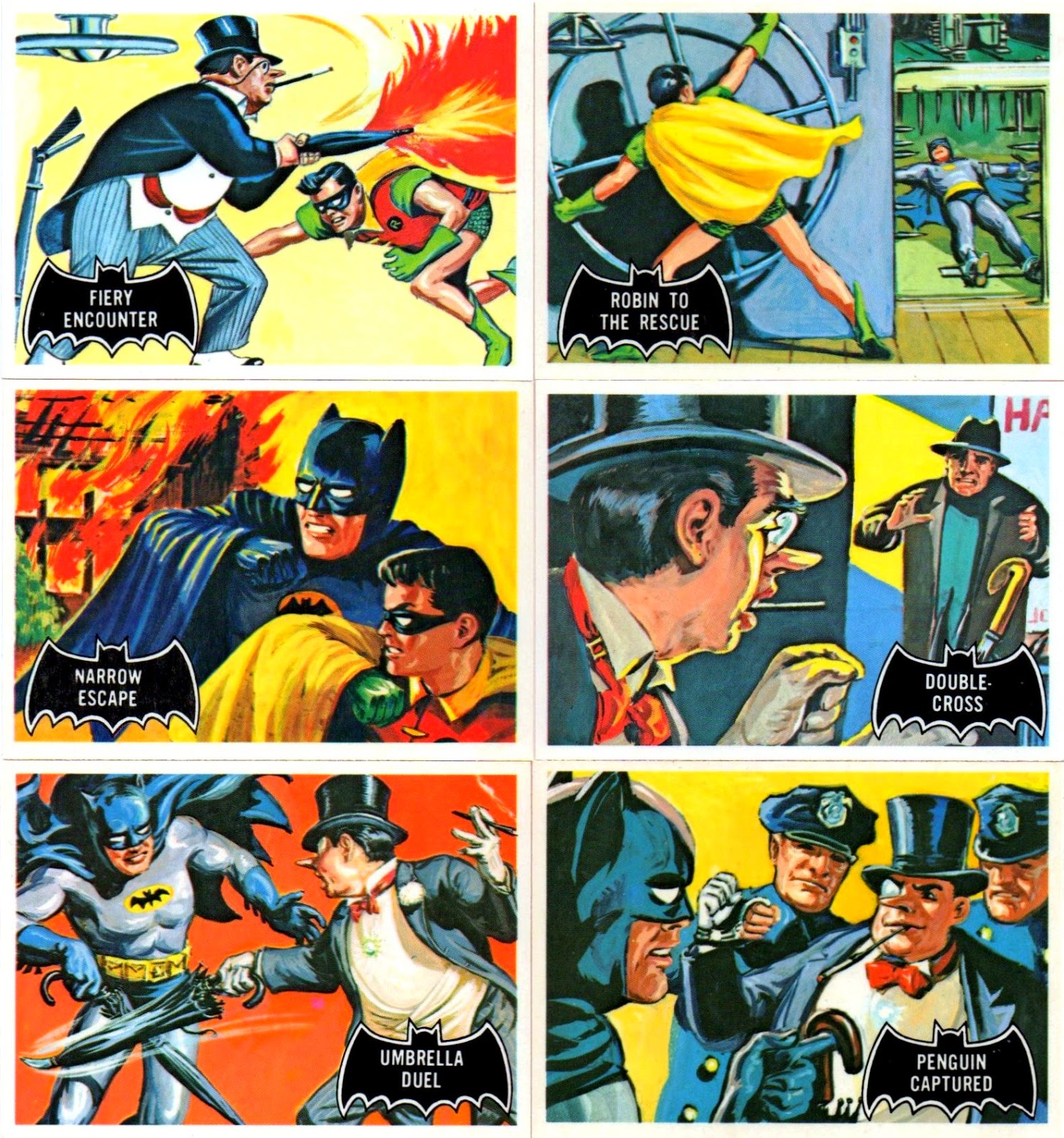 CRIVENS! COMICS & STUFF!: PART FOUR OF TOPPS 1966 BATMAN CARDS...