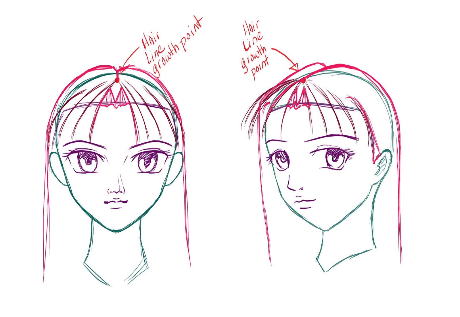 Drawing Hairstyles Pin Up Girl Hair  Anime Hair Styles Png Transparent  Png  Transparent Png Image  PNGitem