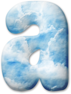 Alfabeto con Nubes. 