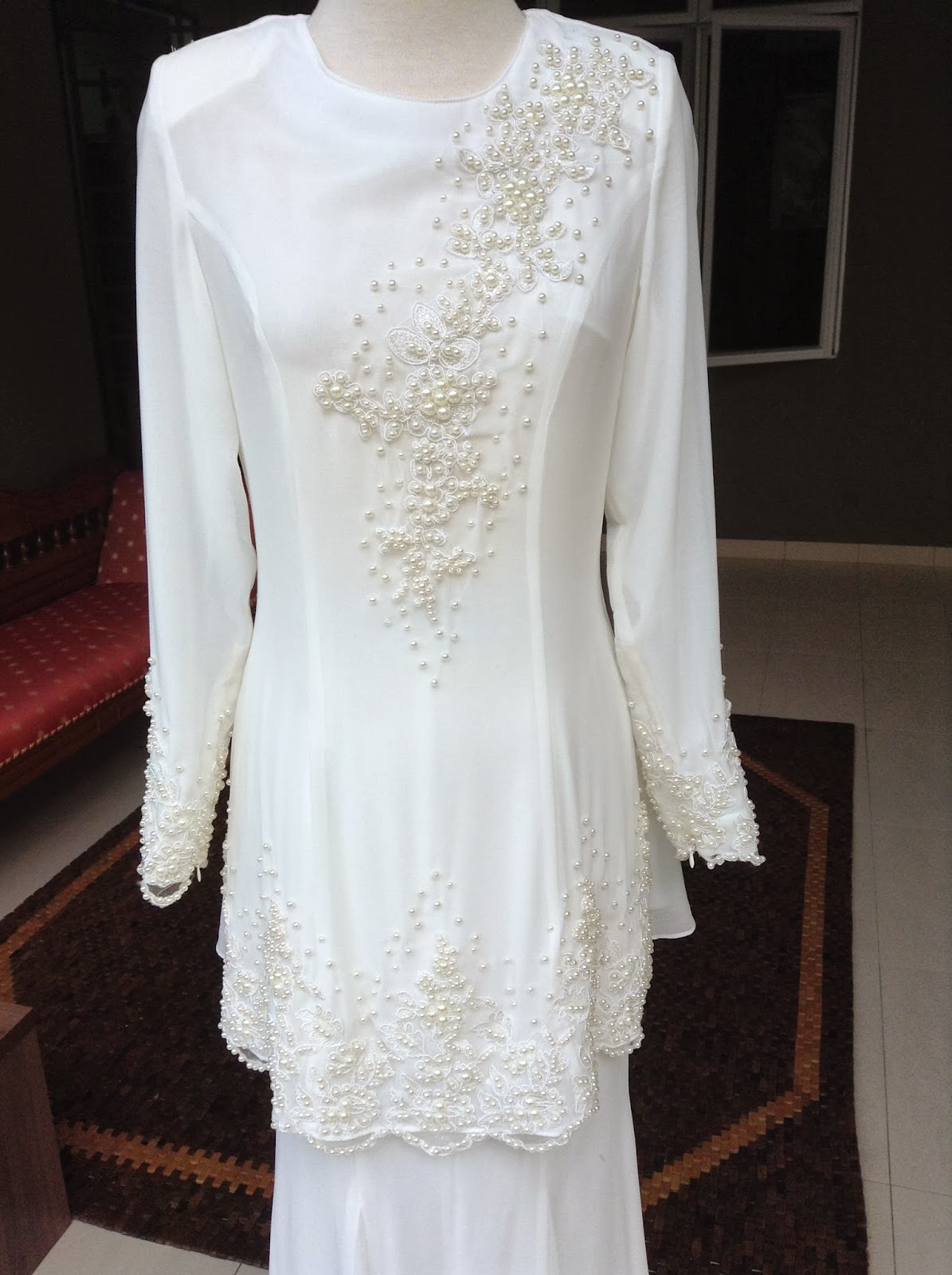 Baju  akad  nikah  tunang putih  My Wedding Dress