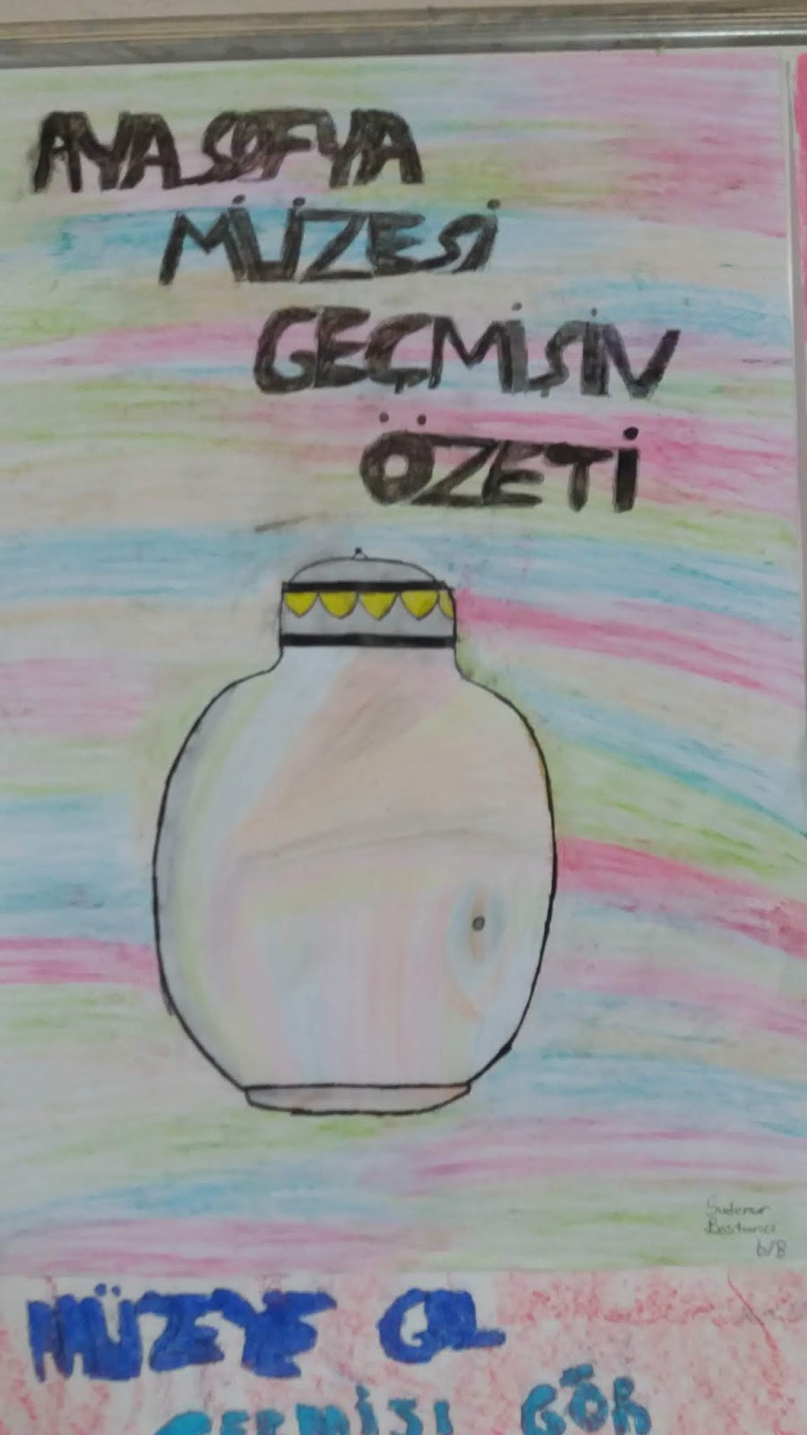 tobb husamettin bayraktar ortaokulu 6 sinif muze tanitim afisi