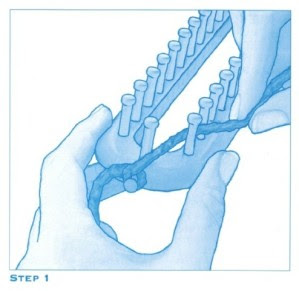 tricotin rectangulaire point 8